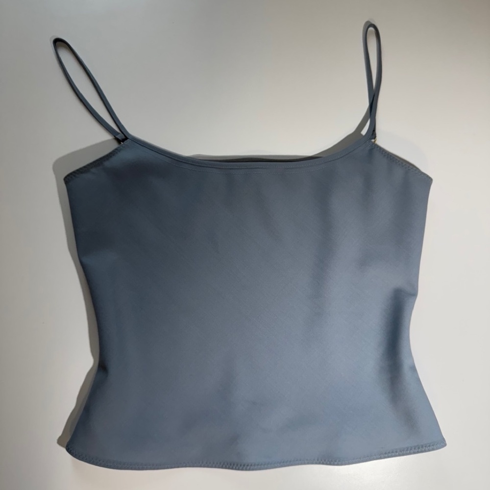 JACQUEMUS Le Haut Tangelo wool-blend tank top